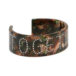 ❤️INDIA HICKS “TOGETHER” CAMO ACRYLIC CUFF